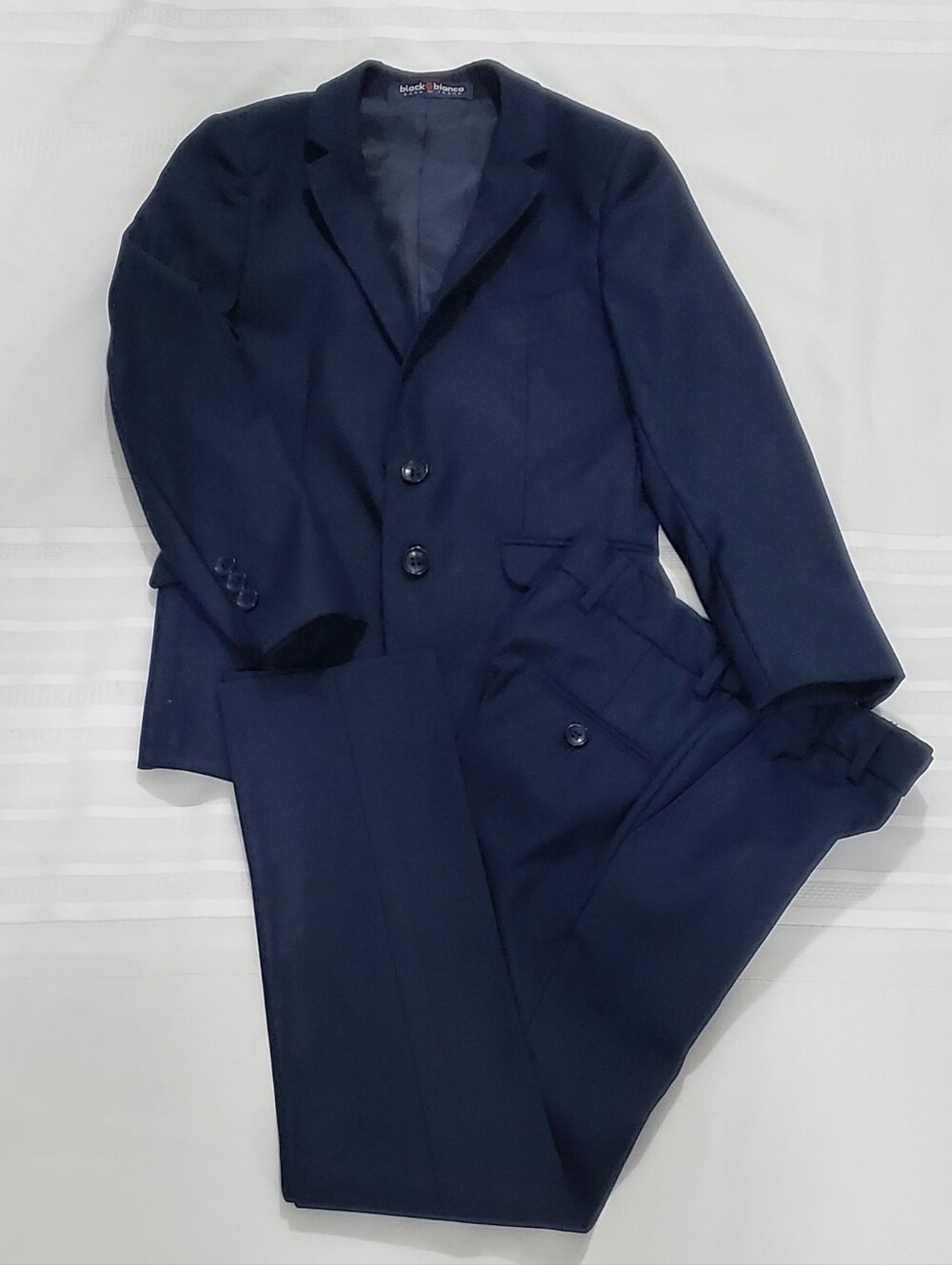 BLACK n BIANCO Boys 2-Piece Navy Suit Set